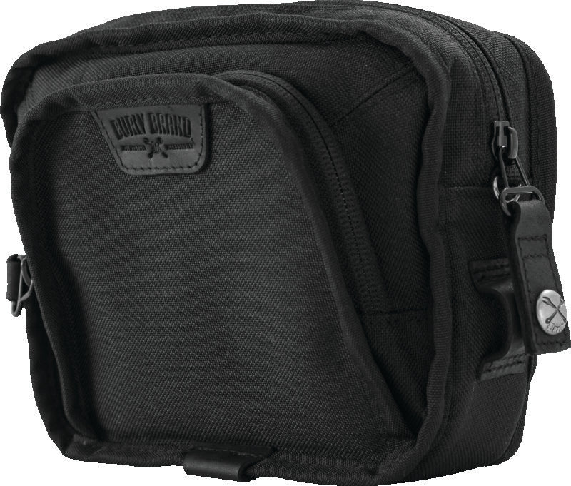 Burly Brand Handlebar Bag - Black Burly Brand Bags - Saddlebags AXOPROS