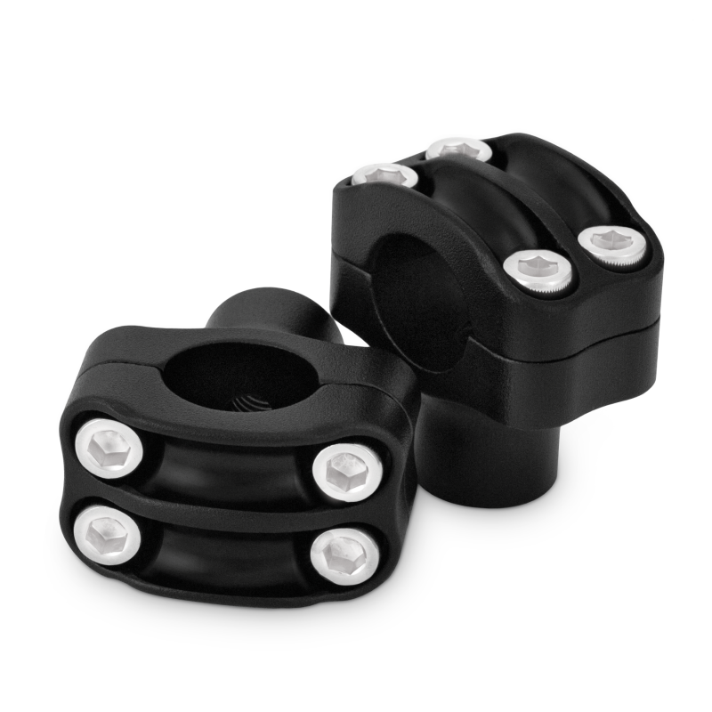 Burly Brand Reaper Riser Clamp 1-1/2in Tall for 1in Bar, Set - Texture Black Burly Brand Handlebars AXOPROS