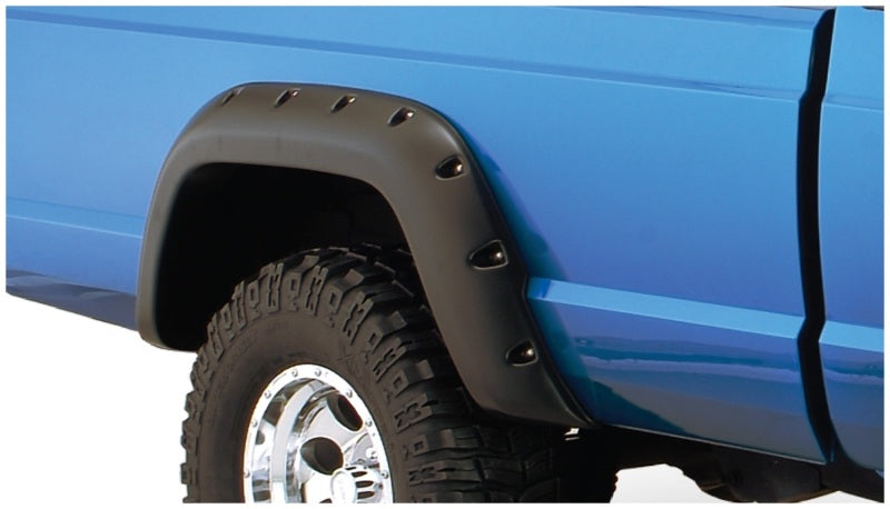 Bushwacker 84-01 Jeep Cherokee Cutout Style Flares 4pc Fits 2-Door Sport Utility Only - Black Bushwacker Fender Flares  AXOPROS