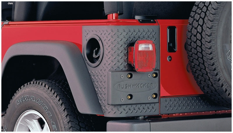 Bushwacker 97-06 Jeep Wrangler Trail Armor Rear Corners - Black Bushwacker Body Armor & Rock Rails AXOPROS