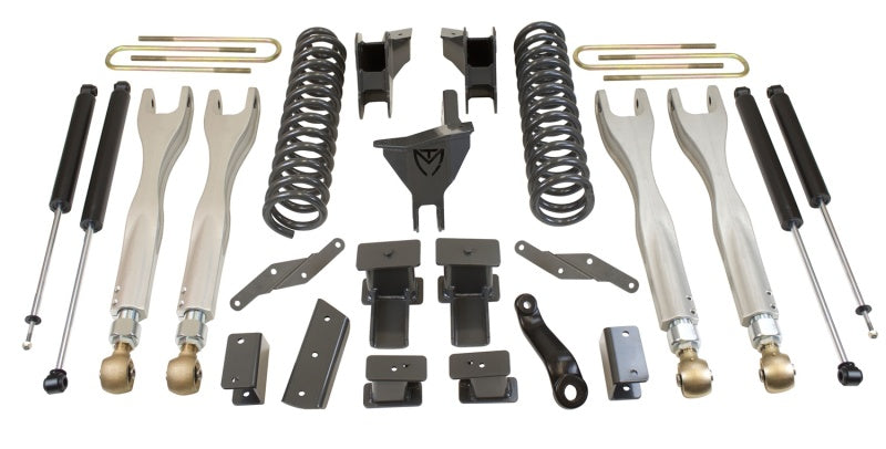 MaxTrac 17-19 Ford F-250/350 4WD 6in/2in MaxPro Coil Lift Kit w/4-Link Arms & MaxTrac Shocks Maxtrac Control Arms AXOPROS