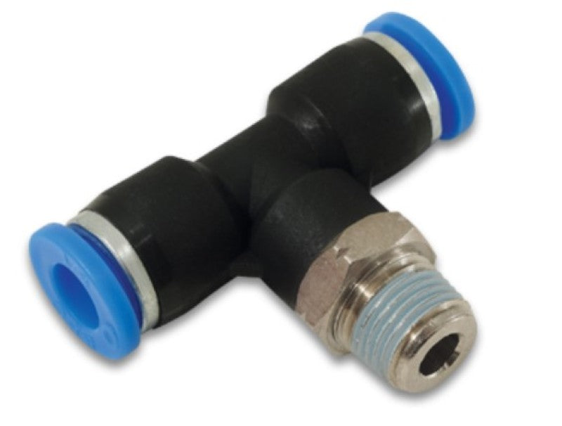 Vibrant Male Tee 1-Touch Fitting for 5/32in OD Tube (1/8in NPT) Vibrant Fittings AXOPROS