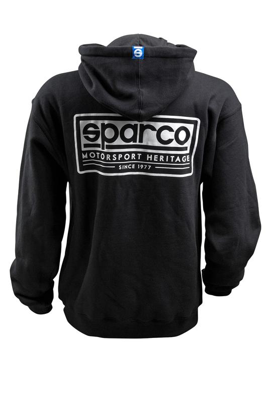 Sparco Sweatshirt Hooded Heritage Blk Lr SPARCO Sweatshirts AXOPROS