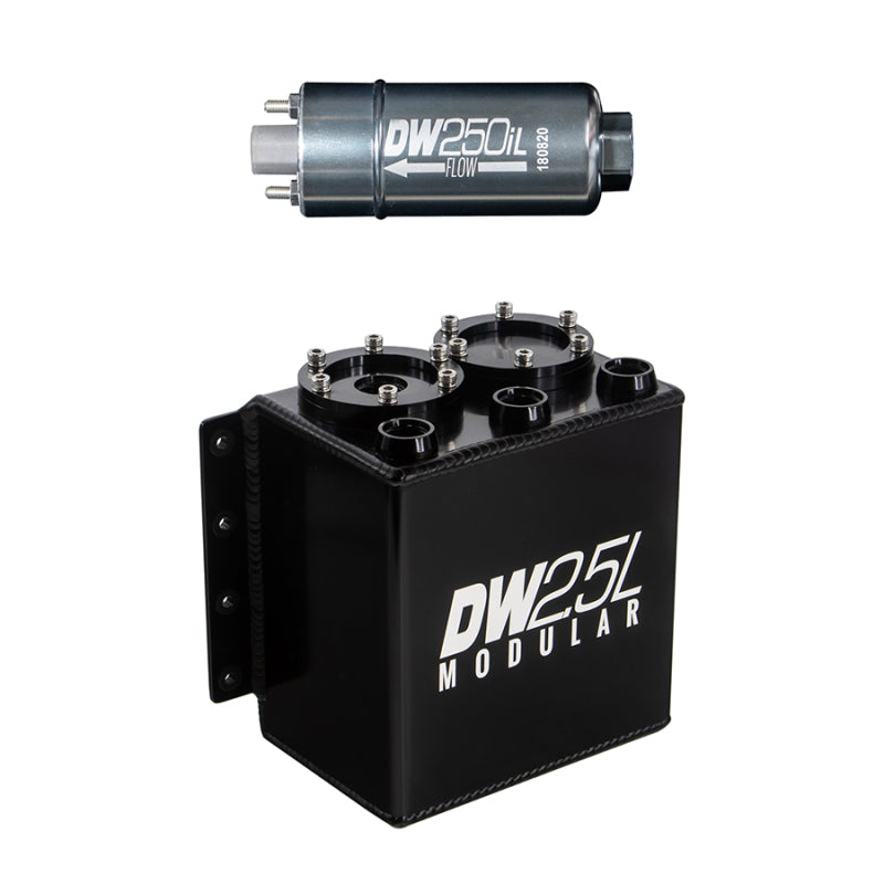 DeatschWerks DeatschWerks 2.5L Modular Surge Tank (Incl. 1 DW250iL In-Line Fuel Pump) Surge Tanks aftermarket performance part