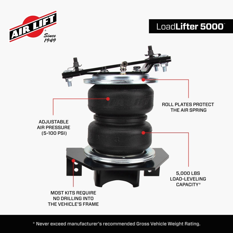 Air Lift Loadlifter 5000 for Half Ton Vehicles Air Lift Air Suspension Kits  AXOPROS