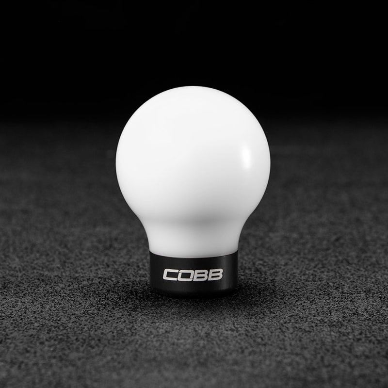 Cobb Subaru 6-Speed COBB Shift Knob - White w/Stealth Black Collar (Non-Weighted) COBB Shift Knobs AXOPROS