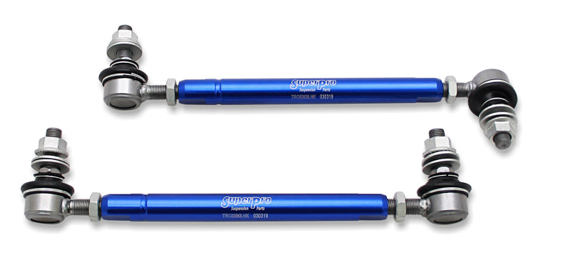 SuperPro 2001 Toyota Highlander Limited Front HD Adjustable End Link Set (12mm Studs 254mm-305mm) Superpro Sway Bar Endlinks  AXOPROS