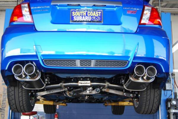 Invidia 11+ STI/WRX Sedan Only 76mm Q300 Stainless Steel Tip Cat-back Exhaust Invidia Catback AXOPROS