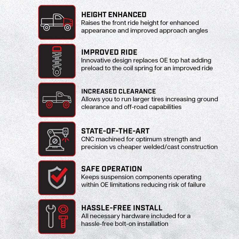 Camburg 22-24 Toyota Tundra 2wd /4wd Dominator Preload Spacer Kit Camburg Preload Adjusters AXOPROS