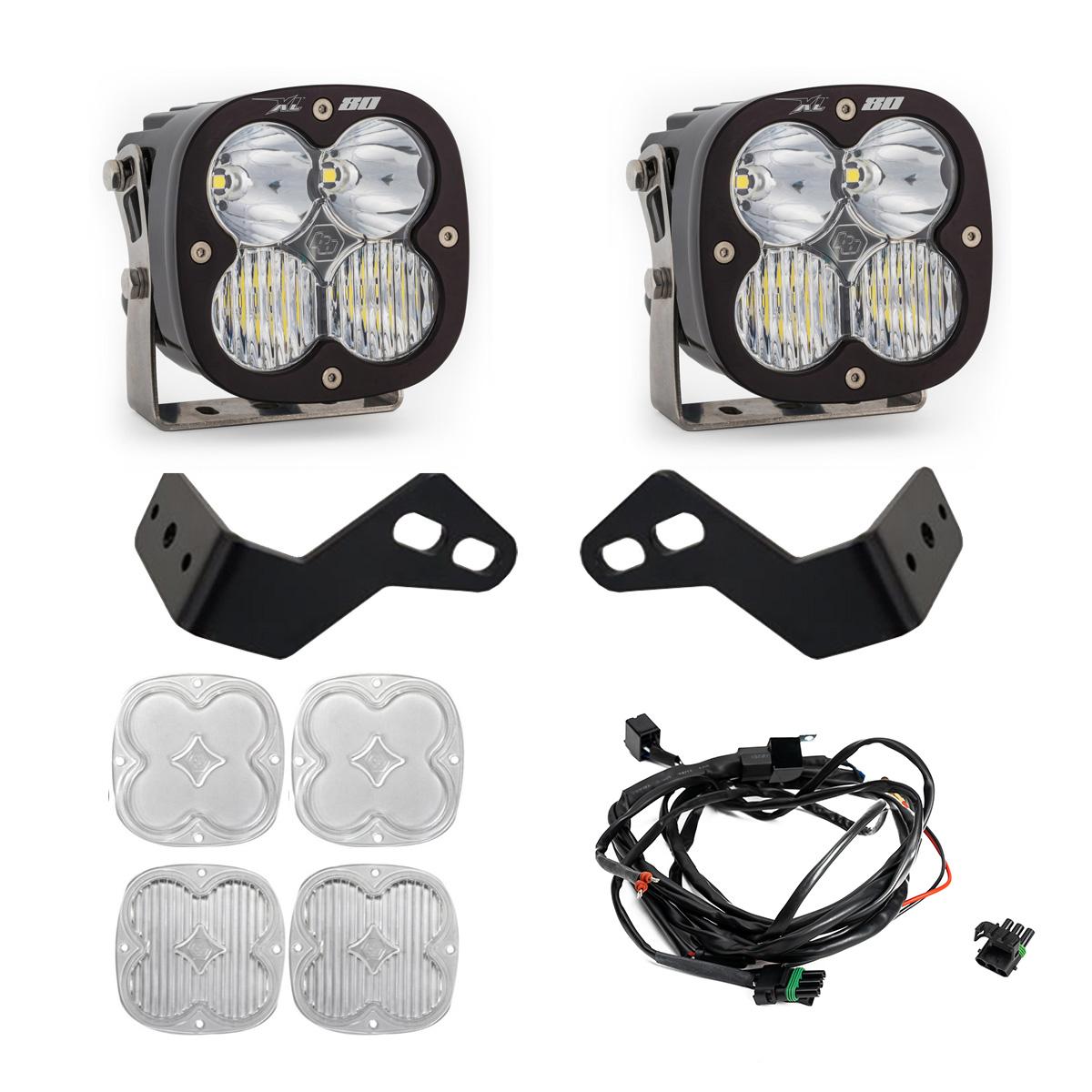 Can-Am Maverick R XL80 A-Pillar Kit Baja Designs Headlight Conversion Kit AXOPROS