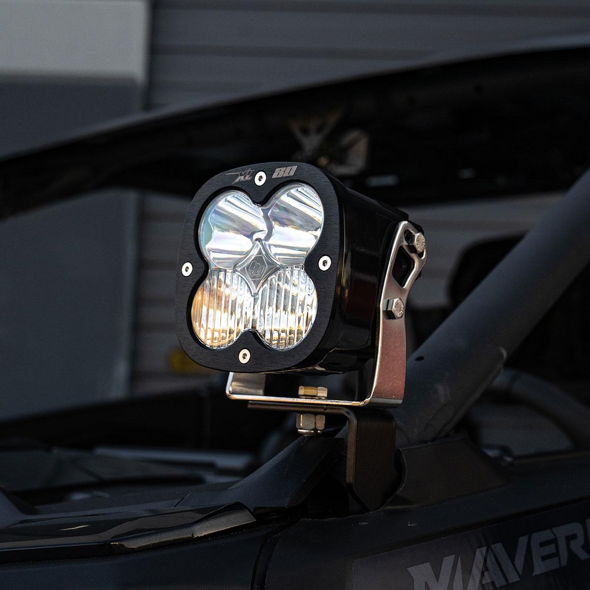 Can-Am Maverick R XL80 A-Pillar Kit Baja Designs Headlight Conversion Kit AXOPROS