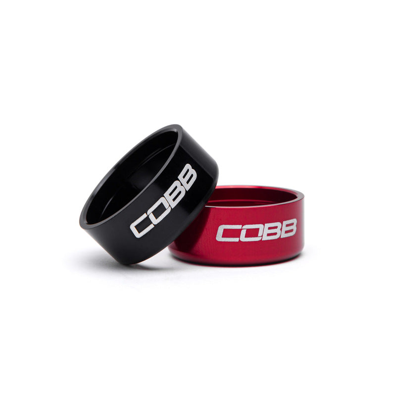Cobb Subaru 6-Speed Tall Weighted COBB Shift Knob - Black (Incl. Both Red + Blk Collars) COBB Shift Knobs AXOPROS