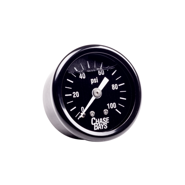 Chase Bays Liquid Filled 0-100psi Fuel Pressure Gauge Chase Bays Fuel Pressure Regulators  AXOPROS