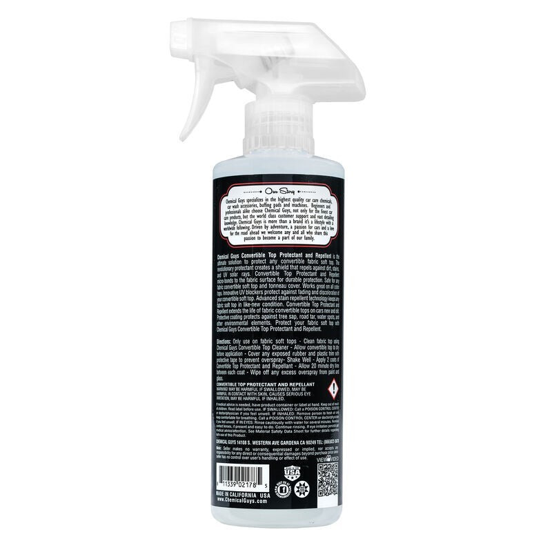 Chemical Guys Convertible Top Protectant & Repellent - 16oz Chemical Guys Surface Cleaners AXOPROS