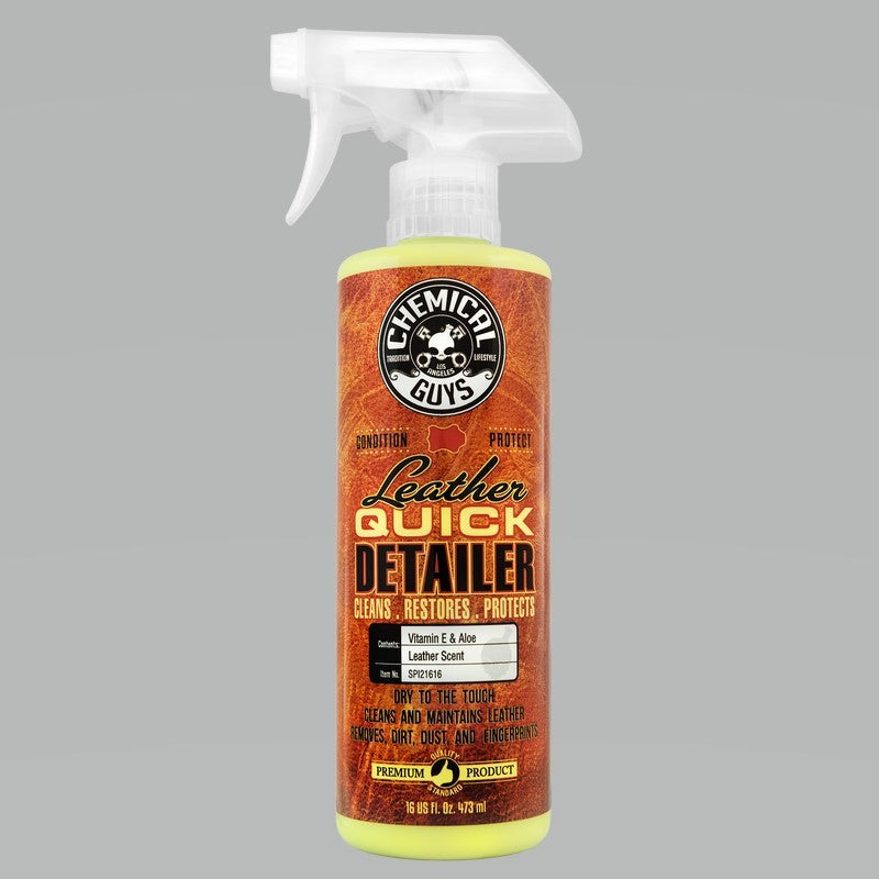 Chemical Guys Leather Quick Detailer Care Spray - Matte Finish - 16oz Chemical Guys Surface Cleaners AXOPROS