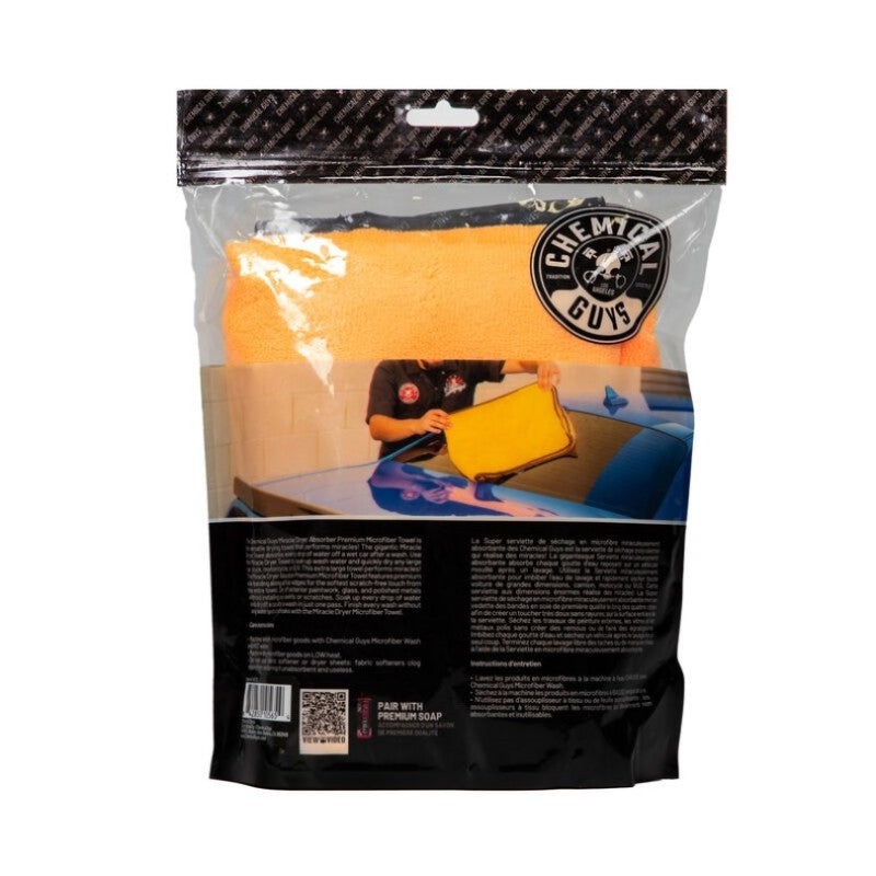 Chemical Guys Miracle Dryer Microfiber Towel - 36in x 25in Chemical Guys Microfibers & Towels AXOPROS