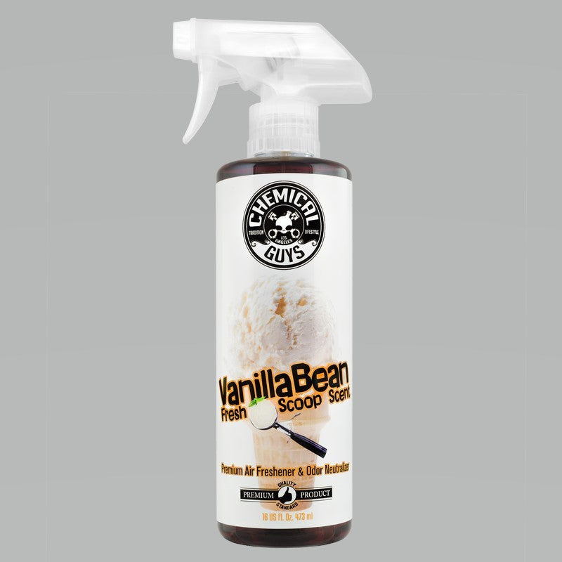 Chemical Guys Vanilla Bean Air Freshener & Odor Eliminator - 16oz Chemical Guys Surface Cleaners AXOPROS