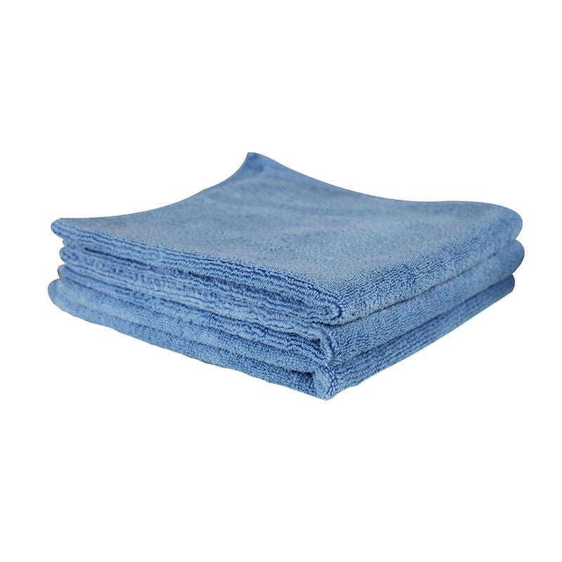 Chemical Guys Workhorse Professional Microfiber Towel - 16in x 16in - Blue - 3 Pack Chemical Guys Microfibers & Towels AXOPROS