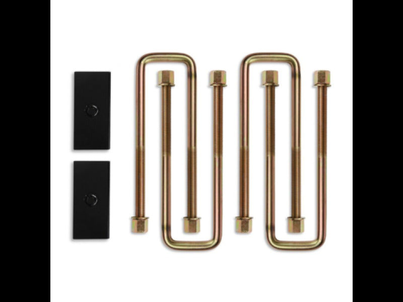 Cognito 11-24 Chev Silv/Sierra 2500/3500 HD 2WD/4WD 1in Block and 16in U-bolt Kit (steel/straight) Cognito Leaf Springs & Accessories AXOPROS