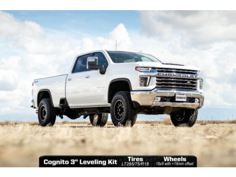 Cognito 20-24 Chevy/GMC Silv/Sierra 2500/3500 HD 2WD/4WD 3in Premier Leveling Kit w/ Fox PSRR 2.0 Cognito Leveling Kits AXOPROS