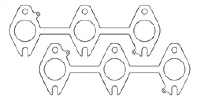 Cometic Dodge Cummins 5.9L 24V/24VCR .040in MLS (2) 3 Port Exhaust Gasket Cometic Gasket Exhaust Gaskets AXOPROS