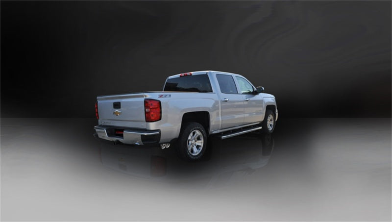 Corsa 14-19 GMC Sierra/Chevy Silv 1500 Crew Cab/Short Bed 5.3L V8 Polished Sport Single Side CB Exh CORSA Performance Catback AXOPROS