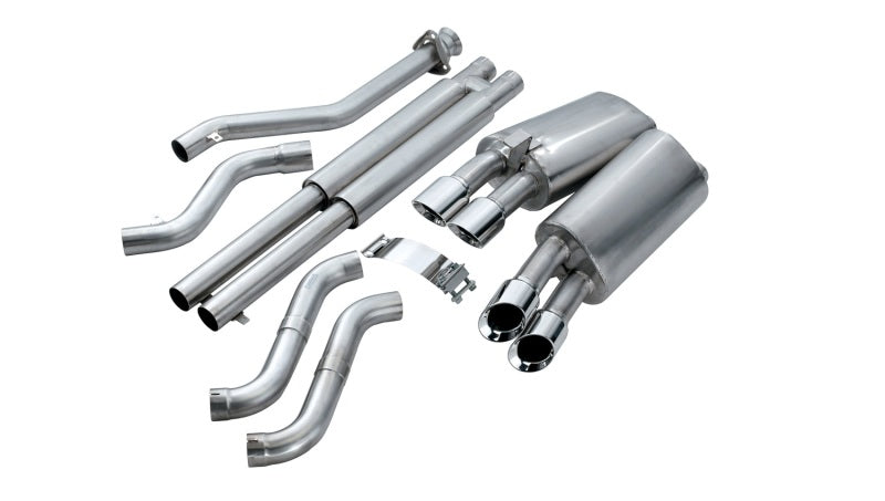 Corsa 1992-1995 Chevrolet Corvette C4 5.7L V8 LT1 Sport Cat-Back Exhaust w/ Twin 3.5in PolishedTips CORSA Performance Catback AXOPROS