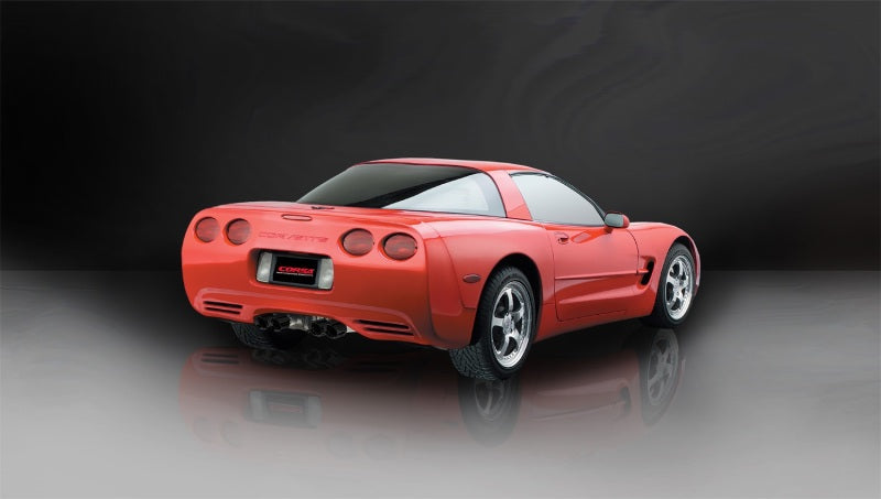 Corsa 1997-2004 Chevrolet Corvette C5 Z06 5.7L V8 Black Xtreme Axle-Back Exhaust CORSA Performance Axle Back  AXOPROS