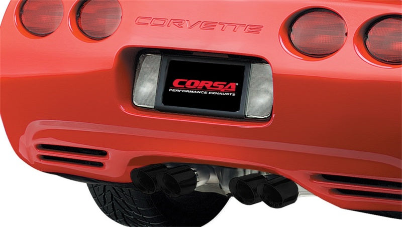 Corsa 1997-2004 Chevrolet Corvette C5 Z06 5.7L V8 Black Xtreme Axle-Back Exhaust CORSA Performance Axle Back  AXOPROS