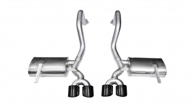 Corsa 1997-2004 Chevrolet Corvette C5 Z06 5.7L V8 Black Xtreme Axle-Back Exhaust CORSA Performance Axle Back  AXOPROS