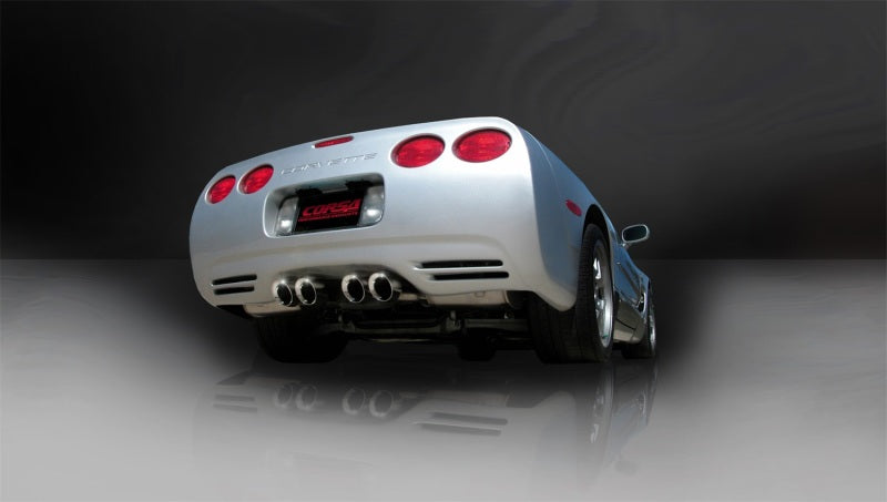 Corsa 1997-2004 Chevrolet Corvette C5 Z06 5.7L V8 Polished Sport Axle-Back Exhaust CORSA Performance Axle Back AXOPROS