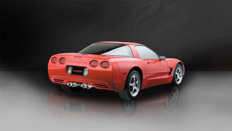 Corsa 1997-2004 Chevrolet Corvette C5 Z06 5.7L V8 Polished Xtreme Axle-Back Exhaust CORSA Performance Axle Back AXOPROS