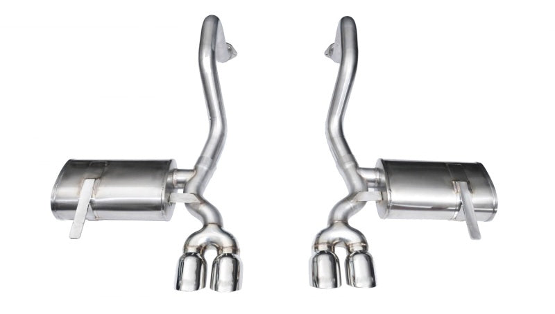 Corsa 1997-2004 Chevrolet Corvette C5 Z06 5.7L V8 Polished Xtreme Axle-Back Exhaust CORSA Performance Axle Back AXOPROS