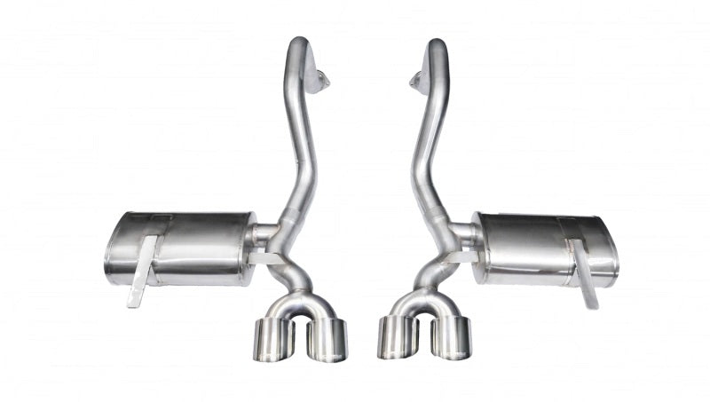 Corsa 1997-2004 Chevrolet Corvette C5 Z06 5.7L V8 Polished Xtreme Axle-Back Exhaust CORSA Performance Axle Back  AXOPROS