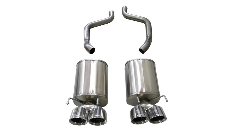 Corsa 2005-2007 Chevrolet Corvette (C6) 6.0L/6.2L Polished Xtreme Axle-Back Exhaust w/4.5in Tips CORSA Performance Axle Back AXOPROS
