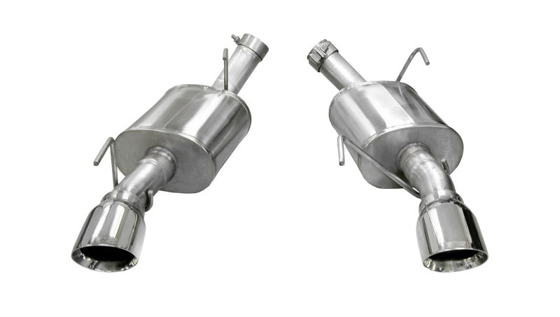 Corsa 2005-2010 Ford Mustang Shelby GT500 5.4L V8 Polished Xtreme Axle-Back Exhaust CORSA Performance Axle Back AXOPROS