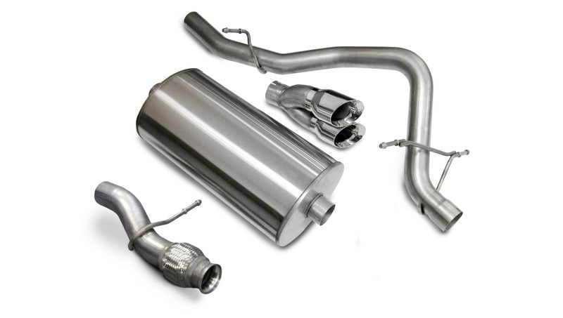Corsa 2009-2014 Chevrolet Tahoe 5.3L V8 Polished Sport Cat-Back Exhaust CORSA Performance Catback AXOPROS