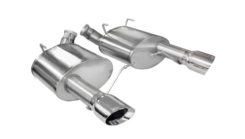 Corsa 2011-2014 Ford Mustang GT/Boss 302 5.0L V8 Polished Sport Axle-Back Exhaust CORSA Performance Axle Back AXOPROS
