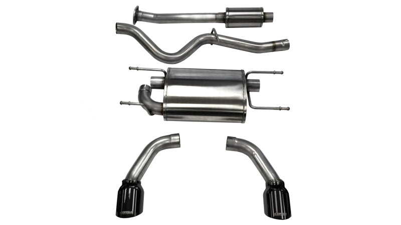 Corsa 2012-2020 Scion FRS / Subaru BRZ Black Tip Sport Cat-Back Exhaust CORSA Performance Catback AXOPROS