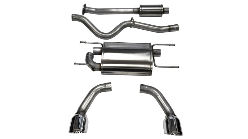 Corsa 2012-2020 Scion FRS / Subaru BRZ Polished Sport Cat-Back Exhaust CORSA Performance Catback AXOPROS