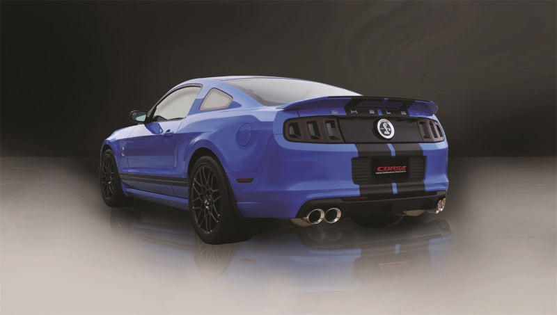 Corsa 2013-2014 Ford Mustang Shelby GT500 5.8L V8 Polished Sport Axle-Back Exhaust CORSA Performance Axle Back AXOPROS