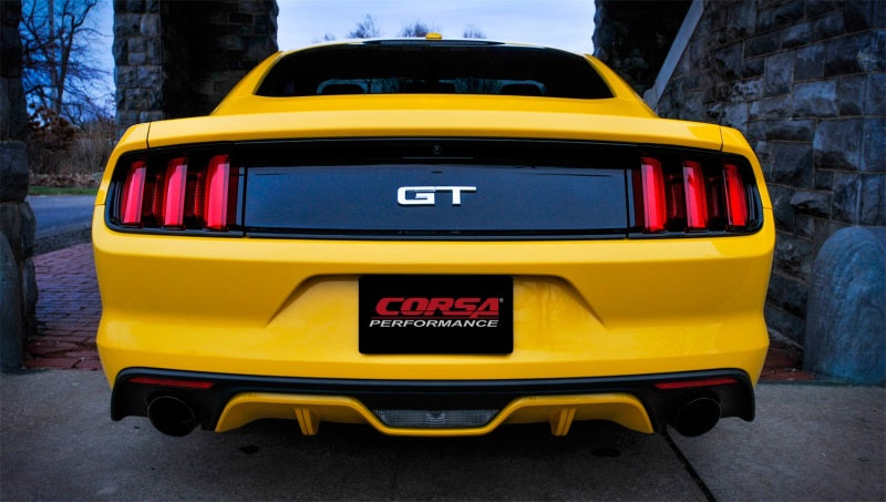 Corsa 2015-2017 Ford Mustang GT Fastback 5.0 3in Xtreme Cat Back Exhaust w/ Dual Black 4.5in Tips CORSA Performance Catback AXOPROS