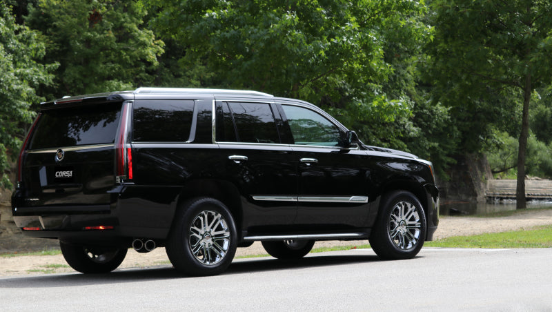 Corsa 2015-2020 GMC Yukon Denali 6.2L V8 Single Side Exit Cat-Back Exhaust w/ Polished Tips CORSA Performance Catback AXOPROS