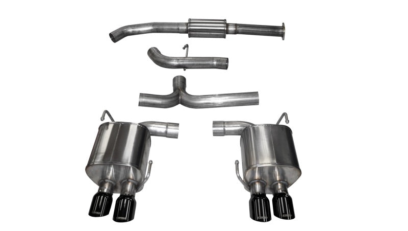 Corsa 2015-2021 Subaru WRX Cat Back Exhaust Black Quad 3.5in Tips *Sport* CORSA Performance Catback AXOPROS