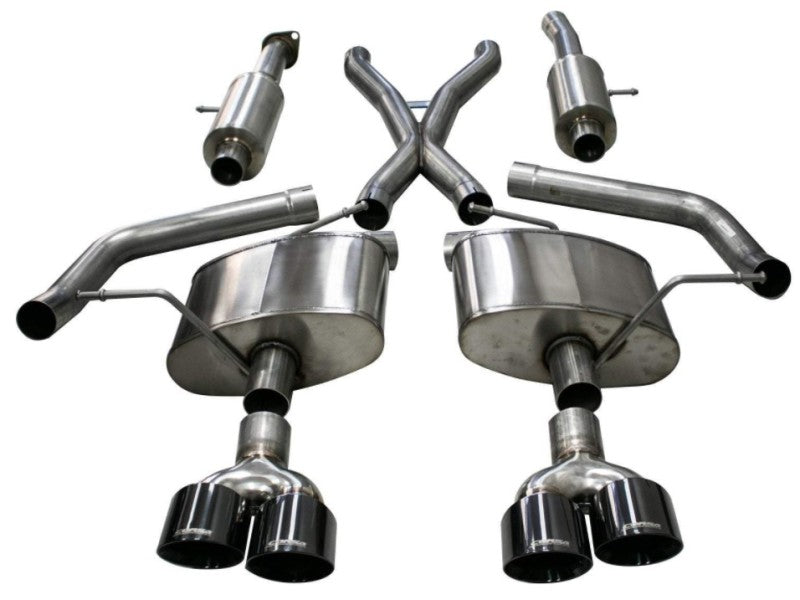 Corsa 2018-2021 Jeep Grand Cherokee TrackHawk 6.2L Sport Cat-Back Dual Rear Exit w/4.5in Black Tips CORSA Performance Catback AXOPROS