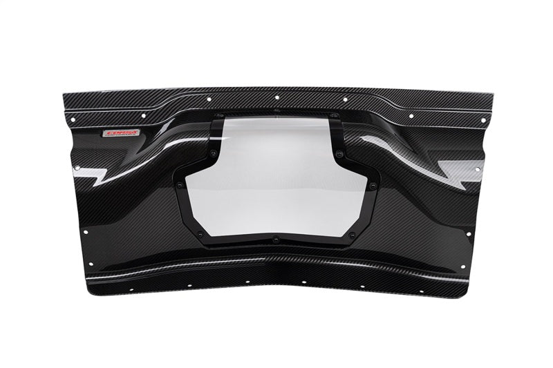 Corsa 2020+ Chevrolet Corvette C8/Z06 Carbon Fiber Air Intake Trunk Panel with Polycarbonate CORSA Performance Carbon Accessories AXOPROS