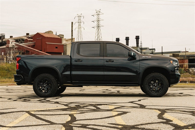 Corsa 2022-2024 Chevrolet Silverado 1500 Cat-Back Dual Rear Exit with Twin 4in Black Tips CORSA Performance Catback AXOPROS