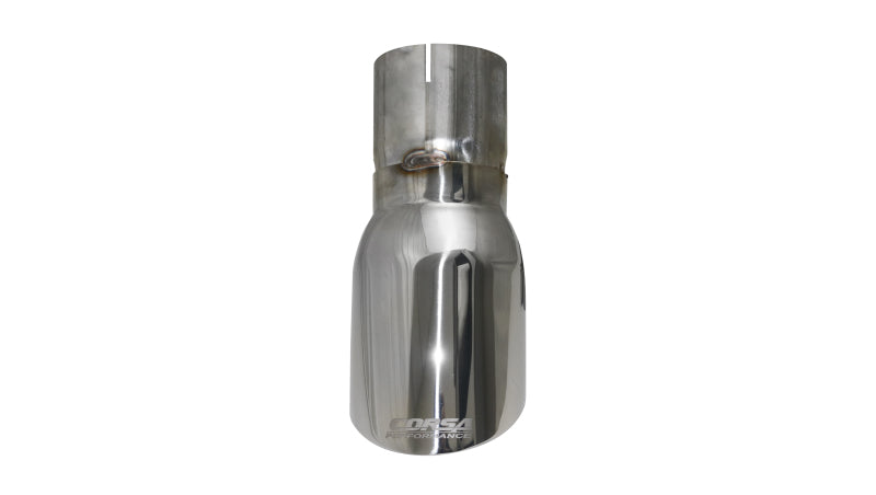 Corsa Single Universal 3.0in Inlet / 4in Outlet Polished Pro-Series Tip Kit CORSA Performance Tips AXOPROS
