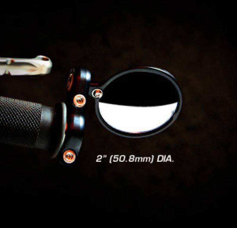 CRG Blindsight 2 in. Round Bar-End Mirror - Black CRG Constructors Side Mirrors AXOPROS