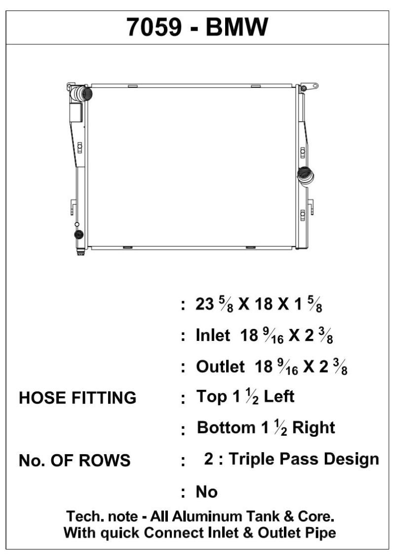 CSF 07-13 BMW M3 (E9X) Triple Pass Radiator CSF Radiators  AXOPROS